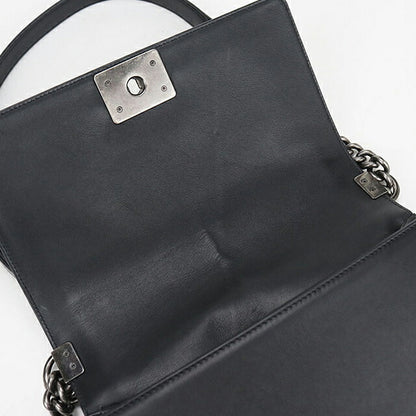 中古 シャネル 斜め掛け ショルダーバッグ レディース ブランド CHANEL ボーイシャネル チェーンショルダーバッグ A67086 ブラック USDCH100562011