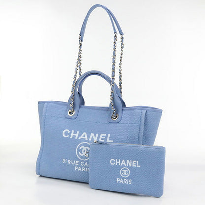 二手 CHANEL 手提包女士品牌 CHANEL Deauville 2WAY AS3257 蓝色包 USDCH100587011