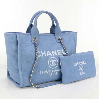二手 CHANEL 手提包女士品牌 CHANEL Deauville 2WAY AS3257 蓝色包 USDCH100587011