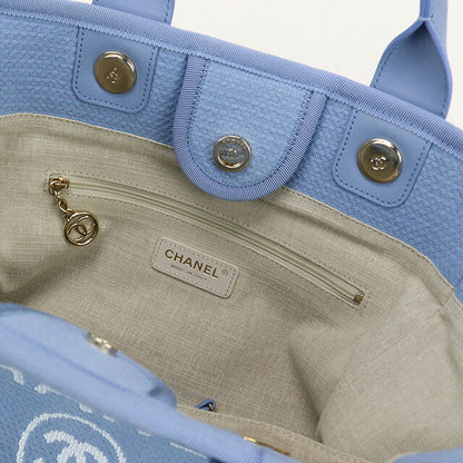 二手 CHANEL 手提包女士品牌 CHANEL Deauville 2WAY AS3257 蓝色包 USDCH100587011