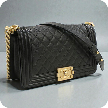 中古 シャネル ショルダーバッグ レディース ブランド CHANEL ボーイシャネル チェーンショルダーバッグ A67086 ブラック バッグ USDCH100727011