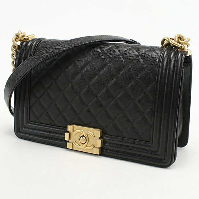 中古 シャネル ショルダーバッグ レディース ブランド CHANEL ボーイシャネル チェーンショルダーバッグ A67086 ブラック バッグ USDCH100727011