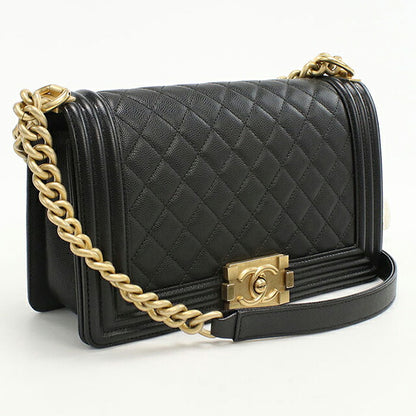 中古 シャネル ショルダーバッグ レディース ブランド CHANEL ボーイシャネル チェーンショルダーバッグ A67086 ブラック バッグ USDCH100727011