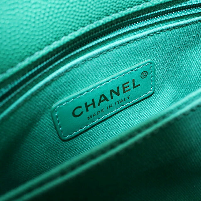 二手 CHANEL 手提包 女士品牌 CHANEL Matelasse 2WAY 绿色包 USDCH100744011