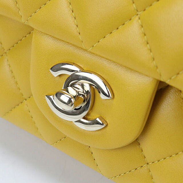二手 CHANEL 手提包 女士品牌 CHANEL Matelasse 2WAY 黄色包 USDCH100758011