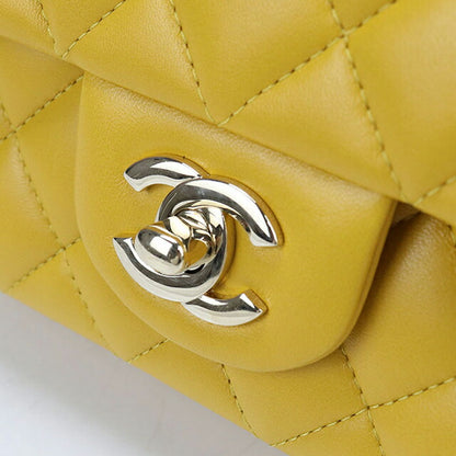 二手 CHANEL 手提包 女士品牌 CHANEL Matelasse 2WAY 黄色包 USDCH100758011