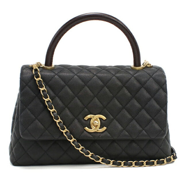 二手CHANEL手提包女士品牌CHANEL Matelasse 2WAY手提包黑色包USDCH100759011