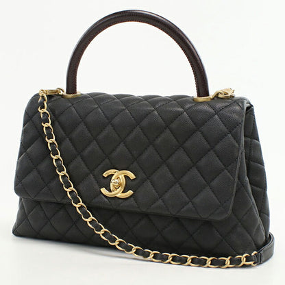 二手CHANEL手提包女士品牌CHANEL Matelasse 2WAY手提包黑色包USDCH100759011
