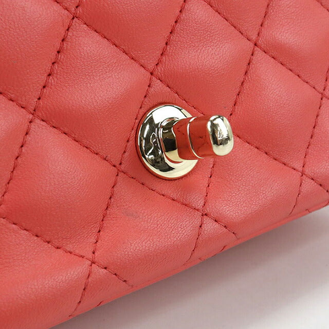 二手 CHANEL 斜挎单肩包 女士品牌 CHANEL 马特拉斯链条红色包 USDCH101009011