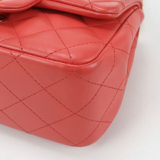 二手 CHANEL 斜挎单肩包 女士品牌 CHANEL 马特拉斯链条红色包 USDCH101009011