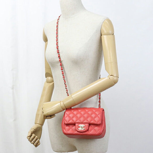 二手 CHANEL 斜挎单肩包 女士品牌 CHANEL 马特拉斯链条红色包 USDCH101009011