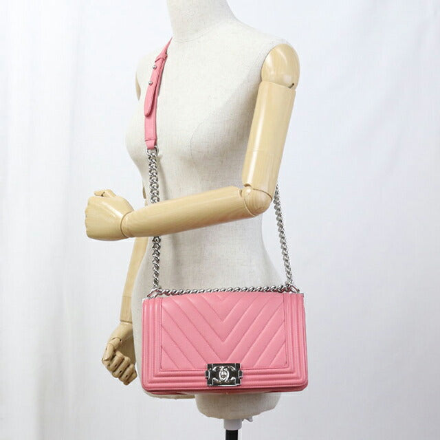 中古 シャネル ショルダーバッグ レディース ブランド CHANEL ボーイ 