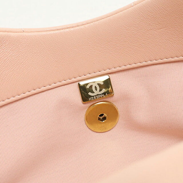 二手 Chanel 单肩包 女士品牌 CHANEL Chanel 19 链条单肩包 粉色包 USDCH101098011