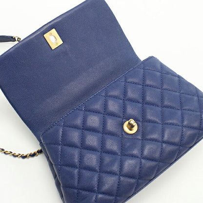 中古 シャネル ハンドバッグ レディース ブランド CHANEL マトラッセ 2WAYハンドバッグ ブルー バッグ USDCH101261011