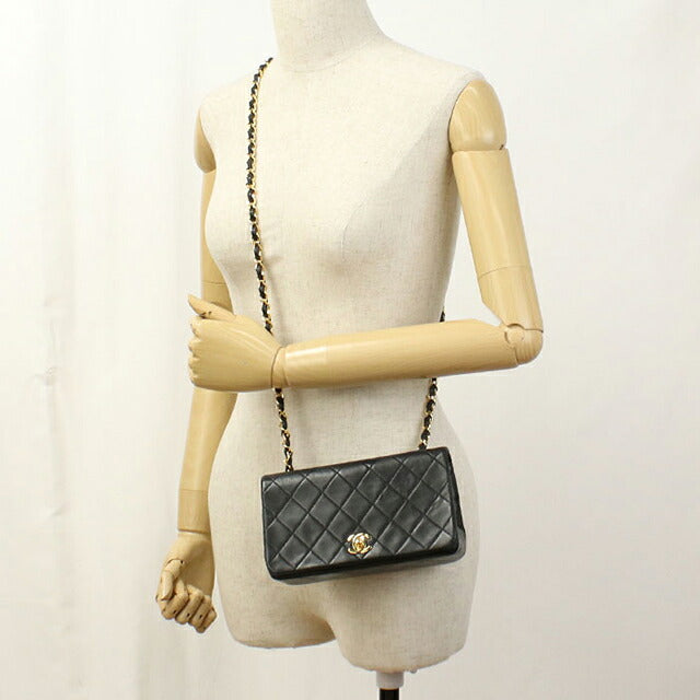 中古 シャネル ショルダーバッグ レディース ブランド CHANEL マトラッセ チェーンショルダーバッグ ブラック バッグ USDCH101270011