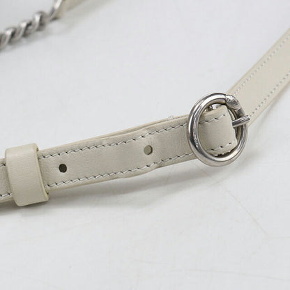 中古 シャネル 斜め掛け ショルダーバッグ レディース ブランド CHANEL チェーン レザー ホワイト バッグ USDCH101305011