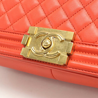 中古 シャネル ショルダーバッグ レディース ブランド CHANEL ボーイシャネル チェーンショルダーバッグ A67086 レッド バッグ USDCH101500011