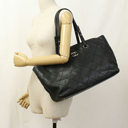 Used CHANEL tote bag ladies brand CHANEL on the road leather A48019 black bag USDCH101561011