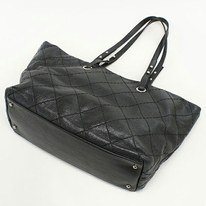 Used CHANEL tote bag ladies brand CHANEL on the road leather A48019 black bag USDCH101561011
