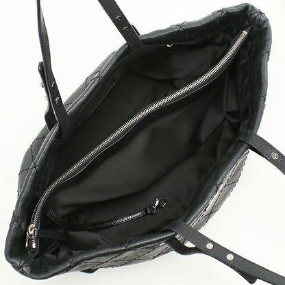 Used CHANEL tote bag ladies brand CHANEL on the road leather A48019 black bag USDCH101561011