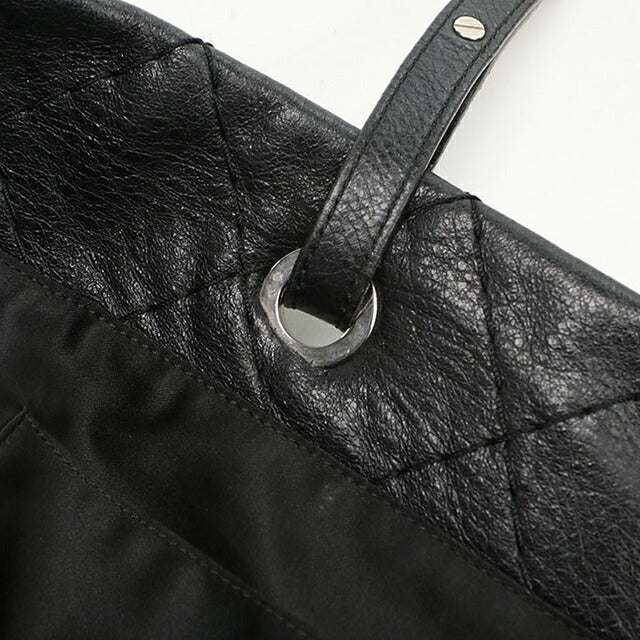 Used CHANEL tote bag ladies brand CHANEL on the road leather A48019 black bag USDCH101561011