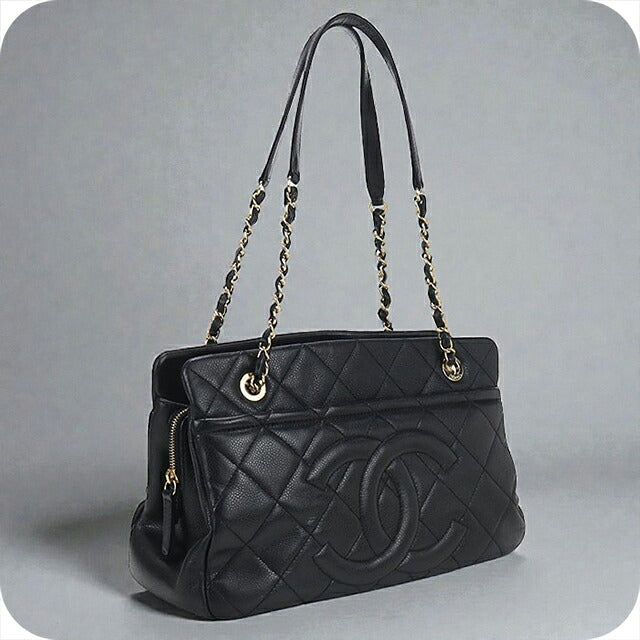 二手 CHANEL 手提包 女士品牌 CHANEL 马特拉斯链条黑色包 USDCH101562011