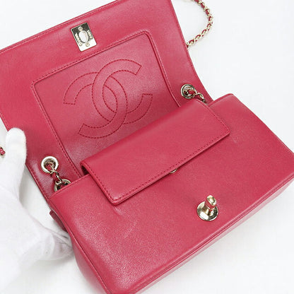 中古 シャネル 斜め掛け ショルダーバッグ レディース ブランド CHANEL シェブロン チェーン　2WAY レザー ピンク バッグ USDCH101583011