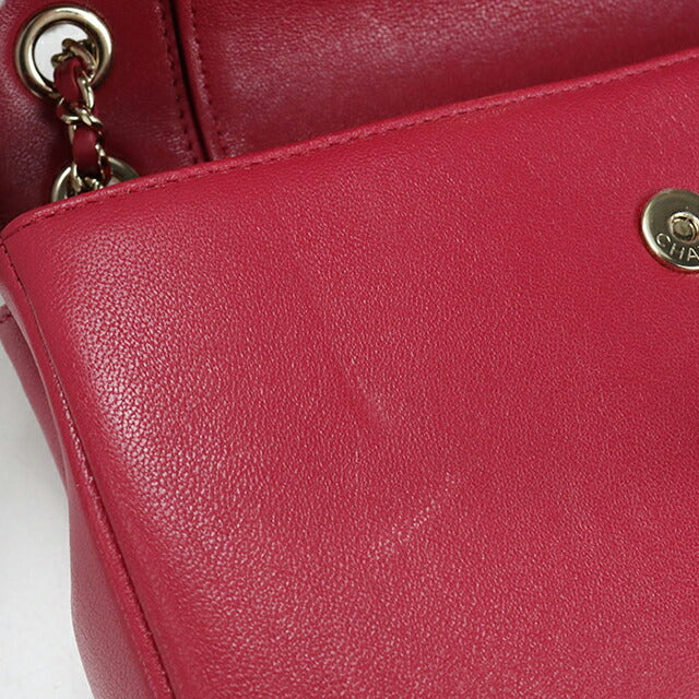 中古 シャネル 斜め掛け ショルダーバッグ レディース ブランド CHANEL シェブロン チェーン　2WAY レザー ピンク バッグ USDCH101583011
