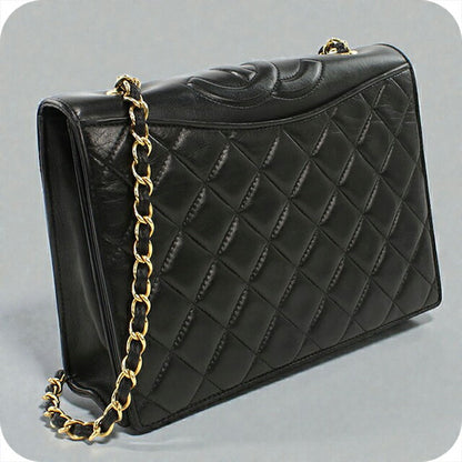 二手 CHANEL 单肩包 女士品牌 CHANEL 马特拉斯链条黑色包 USDCH101747011