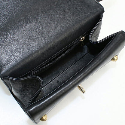 中古 シャネル ショルダーバッグ レディース ブランド CHANEL シェブロン チェーンショルダーバッグ レザー ブラック バッグ USDCH101809011