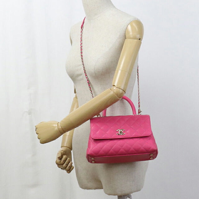 中古 シャネル ハンドバッグ レディース ブランド CHANEL ココハンドル24 2WAY ピンク バッグ USDCH101811011