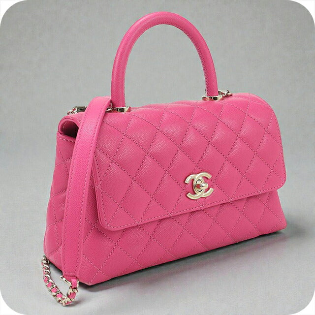 中古 シャネル ハンドバッグ レディース ブランド CHANEL ココハンドル24 2WAY ピンク バッグ USDCH101811011