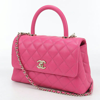 中古 シャネル ハンドバッグ レディース ブランド CHANEL ココハンドル24 2WAY ピンク バッグ USDCH101811011