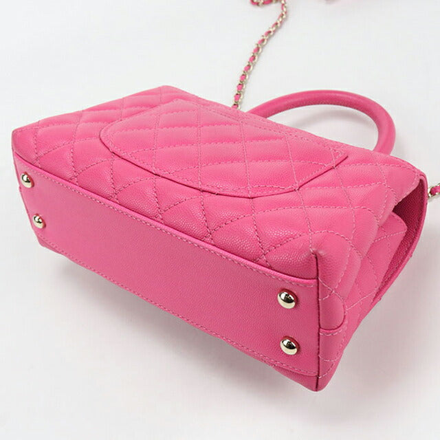 中古 シャネル ハンドバッグ レディース ブランド CHANEL ココハンドル24 2WAY ピンク バッグ USDCH101811011