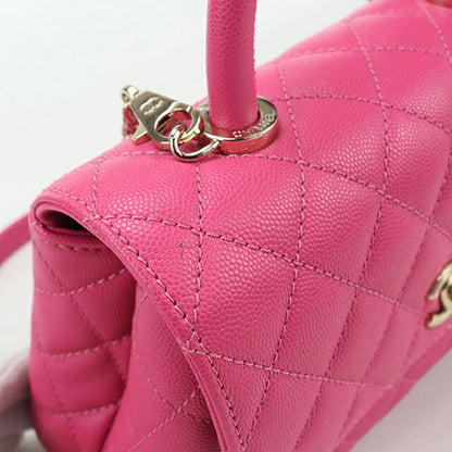 中古 シャネル ハンドバッグ レディース ブランド CHANEL ココハンドル24 2WAY ピンク バッグ USDCH101811011