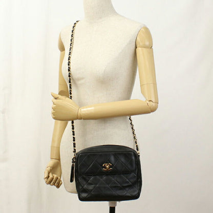 Used CHANEL shoulder bag ladies brand CHANEL Matelasse chain shoulder bag black bag USDCH103388011