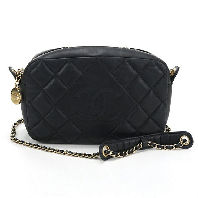 中古 シャネル 斜め掛け ショルダーバッグ レディース ブランド CHANEL マトラッセ チェーン ブラック バッグ USDCH103390011
