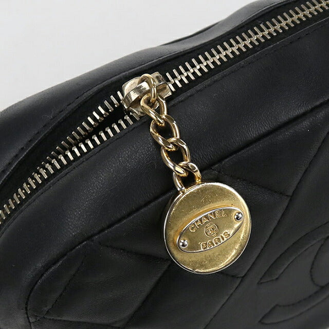 中古 シャネル 斜め掛け ショルダーバッグ レディース ブランド CHANEL マトラッセ チェーン ブラック バッグ USDCH103390011