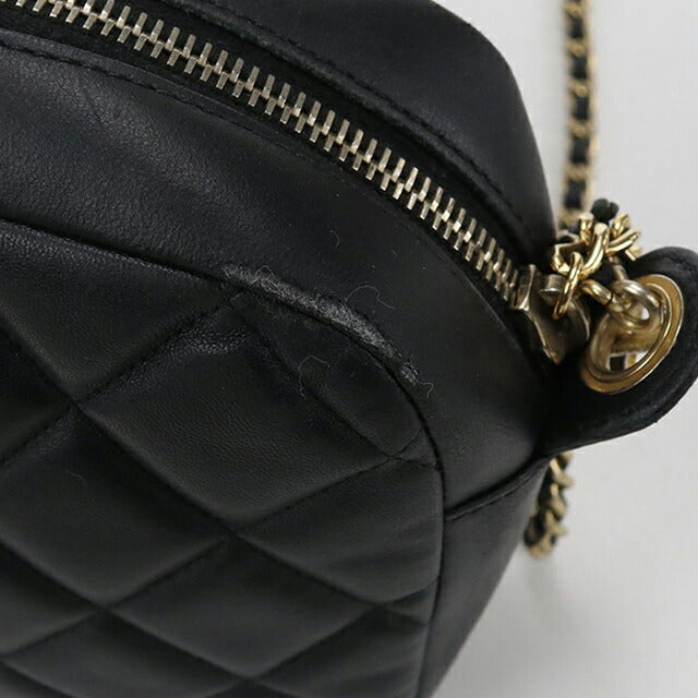 中古 シャネル 斜め掛け ショルダーバッグ レディース ブランド CHANEL マトラッセ チェーン ブラック バッグ USDCH103390011