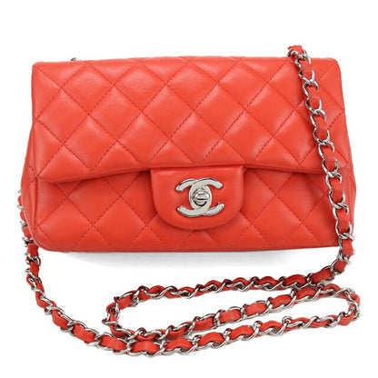二手 CHANEL 斜挎单肩包 女士品牌 CHANEL 马特拉斯链条红色包 USDCH103392011