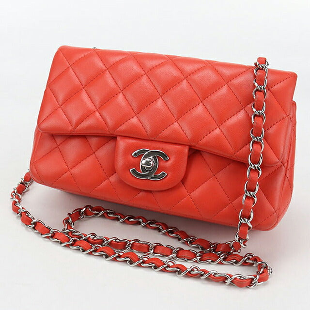 二手 CHANEL 斜挎单肩包 女士品牌 CHANEL 马特拉斯链条红色包 USDCH103392011