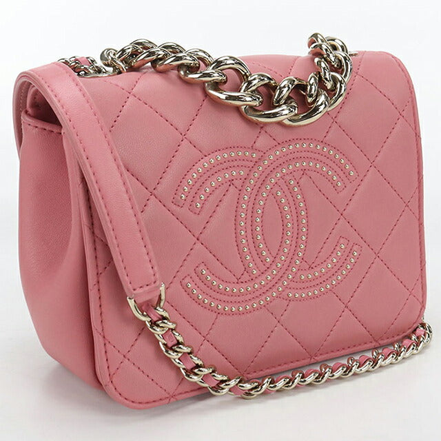中古 シャネル 斜め掛け ショルダーバッグ レディース ブランド CHANEL マトラッセ チェーン ピンク バッグ USDCH103401011