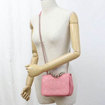中古 シャネル 斜め掛け ショルダーバッグ レディース ブランド CHANEL マトラッセ チェーン ピンク バッグ USDCH103401011