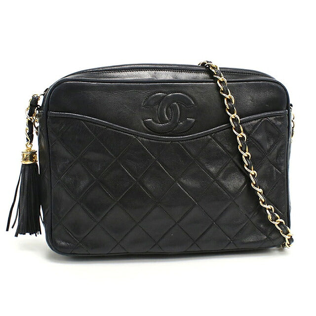 中古 シャネル ショルダーバッグ レディース ブランド CHANEL マトラッセ チェーンショルダーバッグ ブラック バッグ USDCH103411011