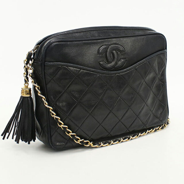 中古 シャネル ショルダーバッグ レディース ブランド CHANEL マトラッセ チェーンショルダーバッグ ブラック バッグ USDCH103411011