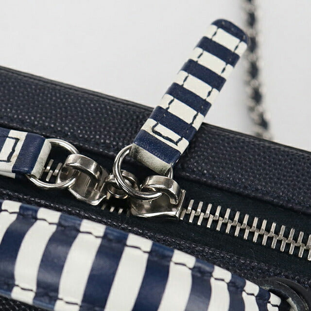 中古 シャネル ショルダーバッグ レディース ブランド CHANEL CCフィリグリー 2WAYバニティバッグ A93342 ネイビー バッグ USDCH103495011
