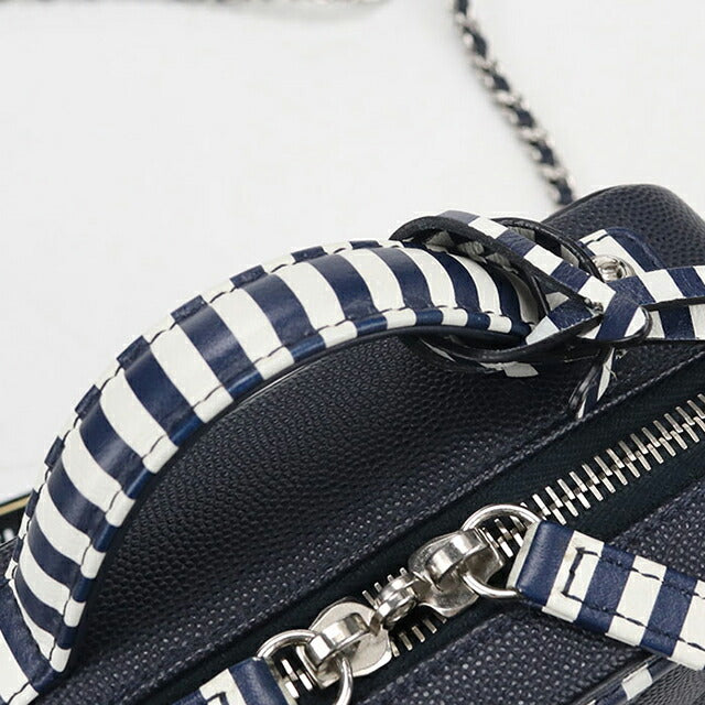 中古 シャネル ショルダーバッグ レディース ブランド CHANEL CCフィリグリー 2WAYバニティバッグ A93342 ネイビー バッグ USDCH103495011