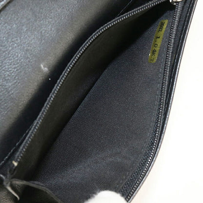 Used CHANEL long wallet bi-fold ladies brand CHANEL leather black USDCH108308011