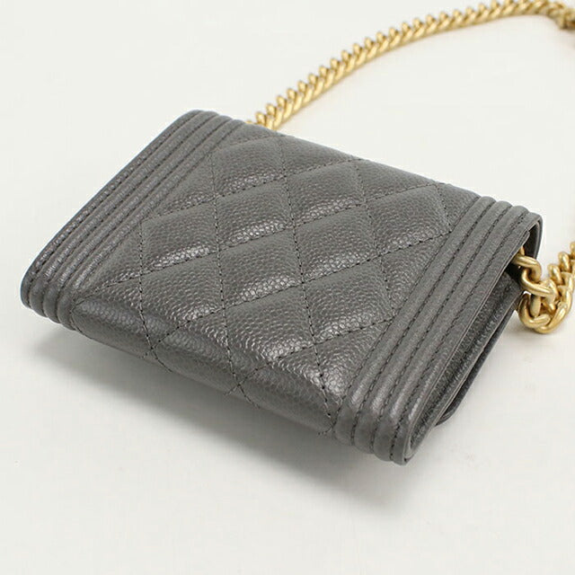 CHANEL シャネル チェーンウォレット ボーイシャネル シルバー金具 長財布（小銭入れあり） ラムスキン レディース [中古] 楽天市場】ボーイシャネル チェーンウォレットの通販