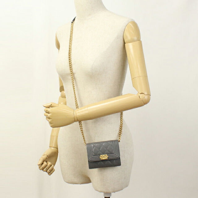 Used Chanel Chain Wallet Women&